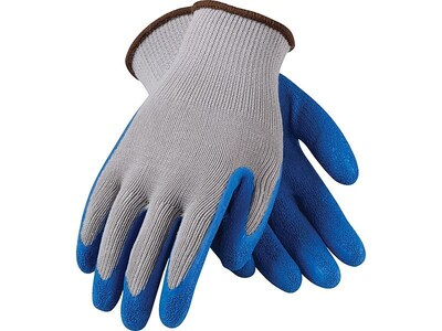 G-Tek Coated Work Gloves, CL Seamless Cotton/Polyester Knit With Latex Coating, M, 12 Pairs (39-1310