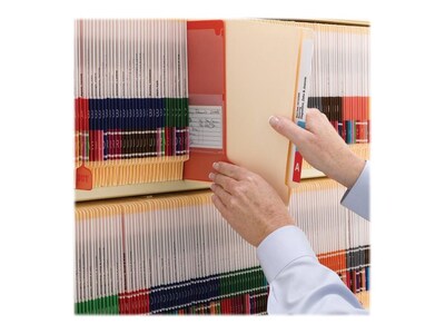 Smead End Tab Fastener Folders, Shelf-Master Reinforced Straight-Cut Tab, Letter Size, Manila, 50/Box (34115)