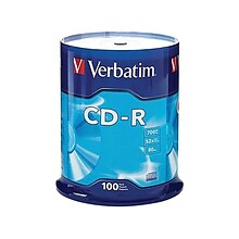 Verbatim 94554 52x CD-R, Gray, 100/Pack