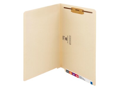 Smead End Tab Classification Folders, Shelf-Master Reinforced Straight-Cut Tab, Legal Size, Manila,