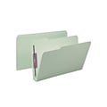 Smead Pressboard Classification Folders with SafeSHIELD Fasteners, 1/3-Cut Tab, Legal Size, Gray/Gre