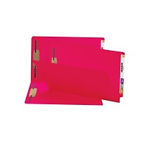 Smead End Tab Classification Folders, Shelf-Master Reinforced Straight-Cut Tab, Legal Size, Red, 50/