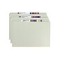 Smead Pressboard Classification Folders with SafeSHIELD Fasteners, Straight-Cut Tab, Legal Size, Gray/Green, 25/Box (19910)