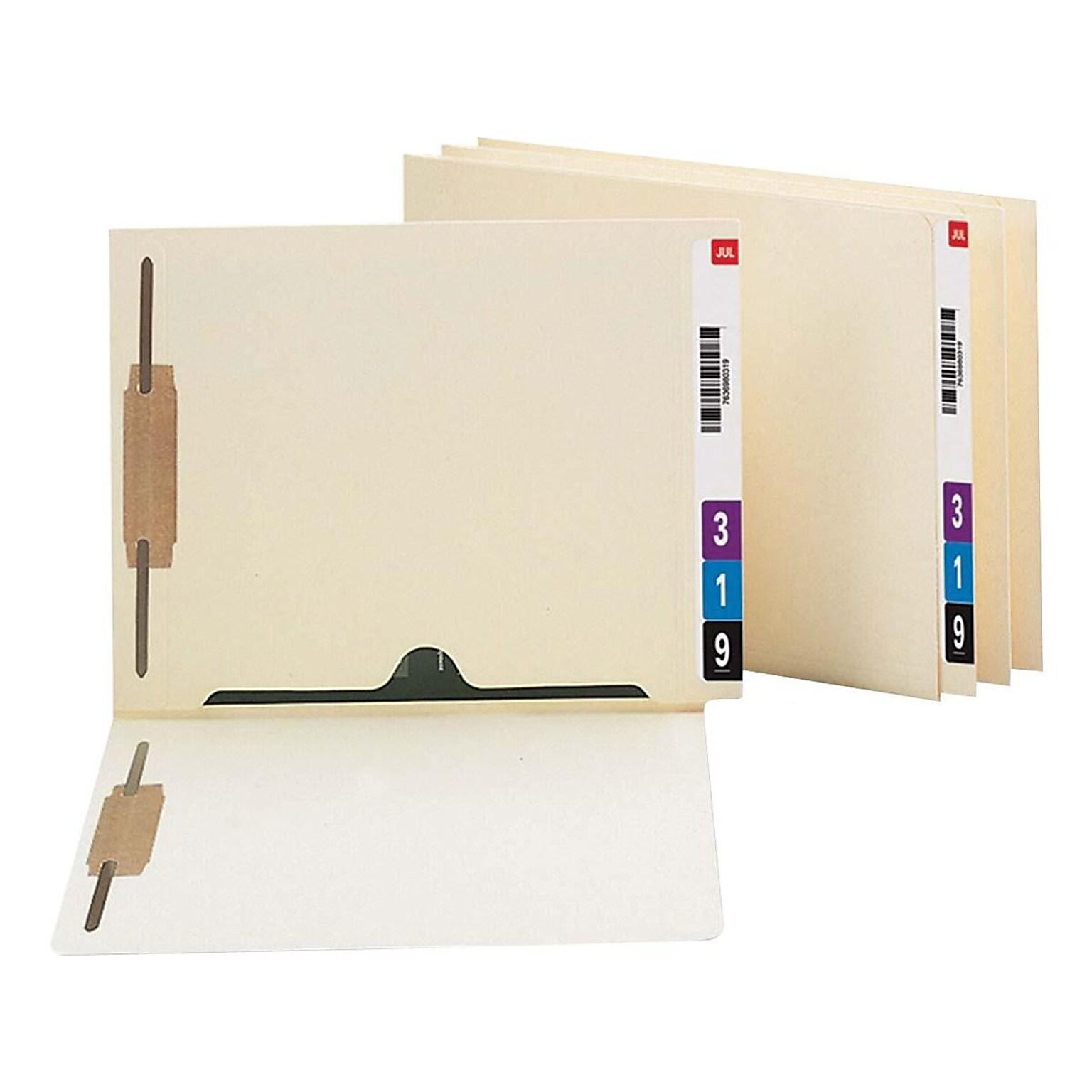Smead Reinforced End Tab Classification Folders, Letter Size, Manila, 50/Box (34101)