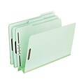 Pendaflex Heavy-Duty Pressboard Classification Folders, Letter Size, Leaf Green, 25/Box (PFX17182)