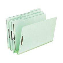 Pendaflex Heavy-Duty Pressboard Classification Folders, Letter Size, Leaf Green, 25/Box (PFX17182)