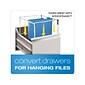 Pendaflex Reinforced Hanging File Folders, 1/5 Tab, Letter Size, Aqua, 25/Box (PFX 4152 1/5 AQU)