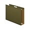 Pendaflex Reinforced Hanging File Folders, Extra Capacity, 5-Tab, Letter Size, Standard Green, 25/Bo