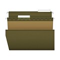 Pendaflex Reinforced Hanging File Folders, Legal Size, Standard Green, 25/Box (PFX 4153 1/3)