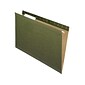 Pendaflex Reinforced Hanging File Folders, Legal Size, Standard Green, 25/Box (PFX 4153 1/3)