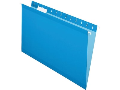 Pendaflex Recycled Hanging File Folders, Legal Size, Blue, 25/Box (PFX 04153 1/5 BLU)
