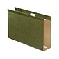 Pendaflex Reinforced Hanging File Folders, Extra Capacity, 5-Tab, Legal Size, Standard Green, 25/Box (PFX 04153x3)