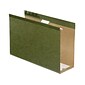 Pendaflex Reinforced Hanging File Folders, Extra Capacity, 5-Tab, Legal Size, Standard Green, 25/Box (PFX 04153x4)