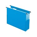Pendaflex SureHook Hanging File Folders, 3 Expansion, Letter Size, Blue, 25/Box (PFX 59203)