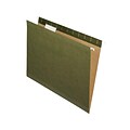 Pendaflex 100% Recycled Hanging File Folders, Letter Size, Standard Green, 25/Box (PFX RCY4152 1/5 S