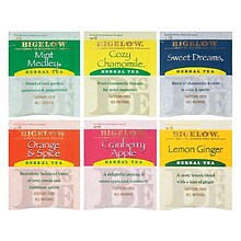 Bigelow Assorted Herbal Tea Bags, 28/Pack, 6 Packs/Carton (17578)