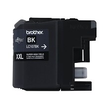 Brother LC107BKS Black Super High Yield Ink   Cartridge