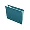 Pendaflex Reinforced Hanging File Folders, 1/5 Tab, Letter Size, Teal, 25/Box (PFX 4152 1/5 TEA)