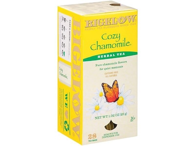 Bigelow Cozy Chamomile Herbal Tea Bags, 28/Box (004011)