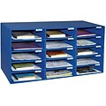 Pacon Classroom Keepers 16.38H x 31.5W Corrugated Mailbox, Blue, Each (001308)