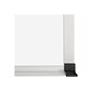 Essentials Porcelain Dry-Erase Whiteboard, Anodized Aluminum Frame, 6' x 4' (2H2NG)