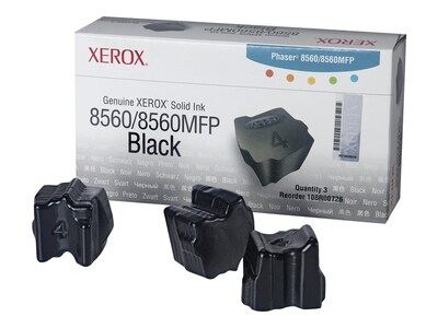 Xerox 108R00726 Black Standard Solid Ink Cartridge, 3/Pack