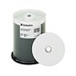 Verbatim 95252 52x CD-R, White lnkjet Printable, Hub Printable, 100/Pack