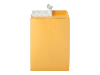 Quality Park Redi-Strip Catalog Envelopes, 9" x 12", Brown Kraft, 100/Box (QUA44562)