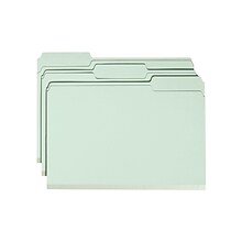 Smead Pressboard Classification Folders with SafeSHIELD Fasteners, 1/3-Cut Tab, Legal Size, Gray/Gre