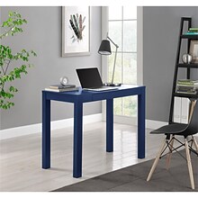 Ameriwood Home Parsons 39W Computer Desk with Drawer, Blue (9859496COM)