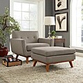 Engage 2 Piece Armchair and Ottoman in Granite (889654051749)