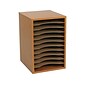 Safco Stackable Wood File Organizer, Oak (9419MO)