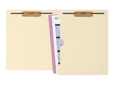 Medical Arts Press Paperboard Classification Folders, Letter Size, Manila, 50/Box (50661)