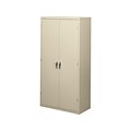 HON Brigade 72 Steel Storage Cabinet with 5 Shelves, Putty (HONSC1872L)