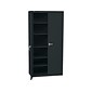 HON Brigade 72" Steel Storage Cabinet with 5 Shelves, Black (HONSC1872P)