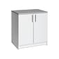 Prepac Elite 36" Composite Storage Cabinet with 1 Shelf, White (WEB-3236)