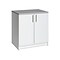 Prepac Elite 36 Composite Storage Cabinet with 1 Shelf, White (WEB-3236)