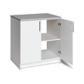 Prepac Elite 36 Composite Storage Cabinet with 1 Shelf, White (WEB-3236)