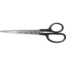 Westcott Contract 8 Stainless Steel Standard Scissors, Pointed Tip, Black (10572)