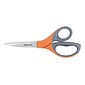 Westcott® Elite 8" Stainless Steel Scissors, Pointed Tip, Orange/Gray (41318)