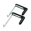 Quartet Cubicle Hangers, Black Pair (7502)