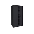 Sandusky Lee Elite Series 78 Steel Storage Cabinet with 4 Shelves, Black (EA4R362478-09)
