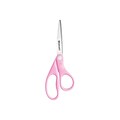 Westcott All Purpose Pink Ribbon 8 Stainless Steel Scissors, Pointed Tip, Pink (15387)