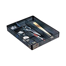 Rolodex Mesh 6-Compartment Drawer Organizer, Black (22131)