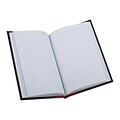 Boorum & Pease Gold Line Series Record Book, 5 x 7.5, Black/Red, 72 Sheets/Book (96304EE)