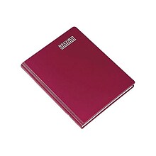 Rediform Vinyl Series Record Book, 8.38 x 10.38, Red, 150 Sheets/Book (57231)