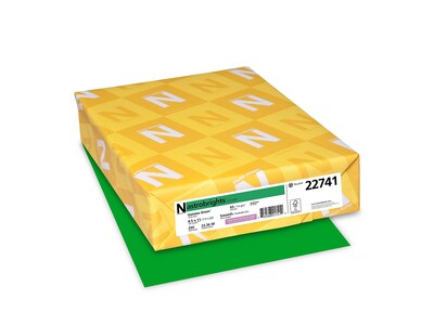 Astrobrights Cardstock Paper, 65 lbs, 8.5" x 11", Gamma Green, 250/Pack (22741)
