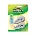 BIC Wite-Out ECOlutions Correction Tape, White, 2/Pack (51473)