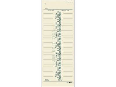 Adams Time Cards, 200/Pack (ABF 9656-200)