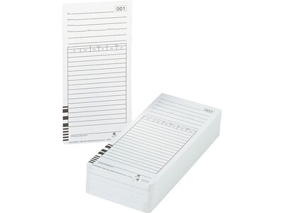 Acroprint Time Cards for ES1000 Time Clock, 100/Pack (ES1010)